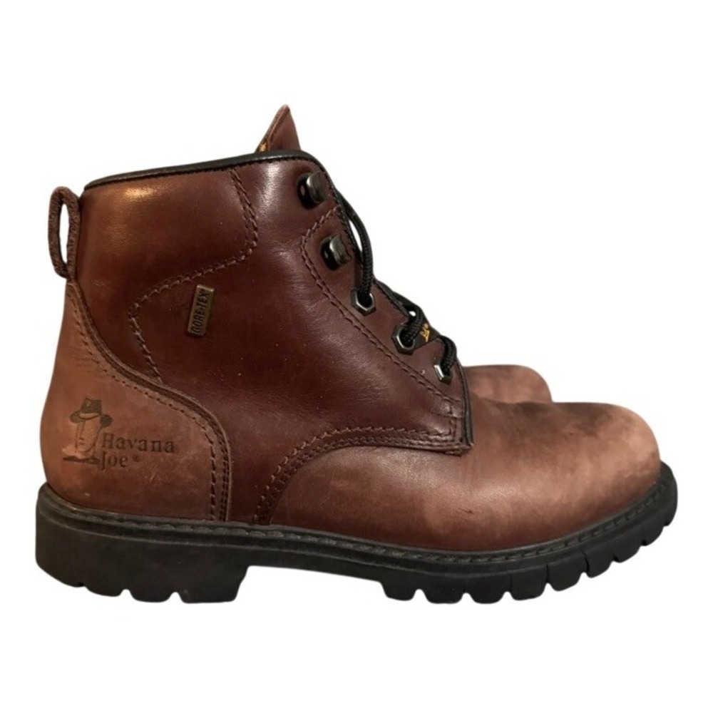 Havana Joe Gore-Tex Brown Leather Ankle Boots Women 38 Waterproof Spain 4801-S